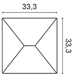 Декоративная панель Orac W106 (33.3x33.3x2.9 см) в Оренбурге