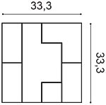 Декоративная панель Orac W103 (33.3x33.3x2.5 см) в Оренбурге