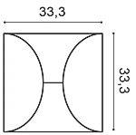 Декоративная панель Orac W107 (33.3x33.3x2.9 см) в Оренбурге