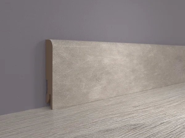 Плинтус MDF Bonkeel 24066 Бетон Лофт Светлый (80х16х2400 мм) в Оренбурге