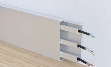 Алюминиевый плинтус Fezard Кабельный ALP-G80 Алюминий 80*15*2500 мм в Оренбурге