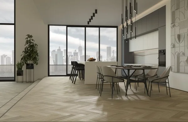 Паркетная доска Quartz Parquet Английская Ёлка Дуб Лимба 33-405 в Оренбурге