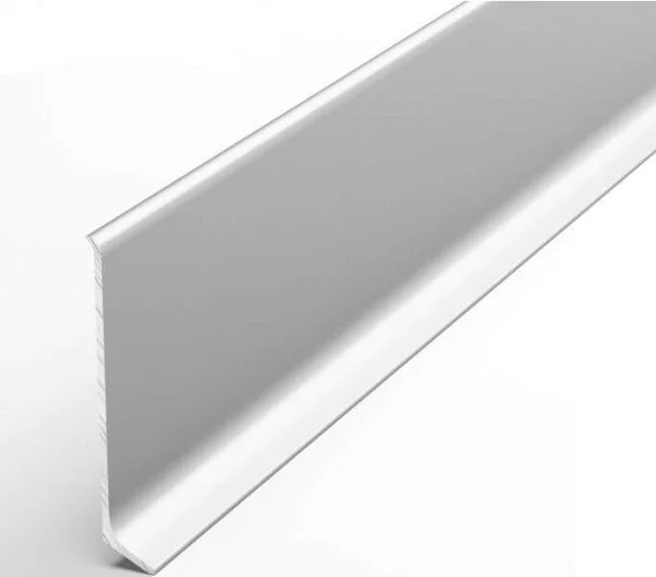 Алюминиевый плинтус Bonkeel ПЛ60 501л Серебро Люкс (58,5х11,2х2500мм) в Оренбурге