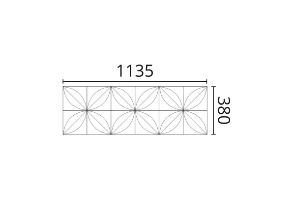 Декоративная панель NMC Arstyl Flower (113.5x38x2.8 см) в Оренбурге