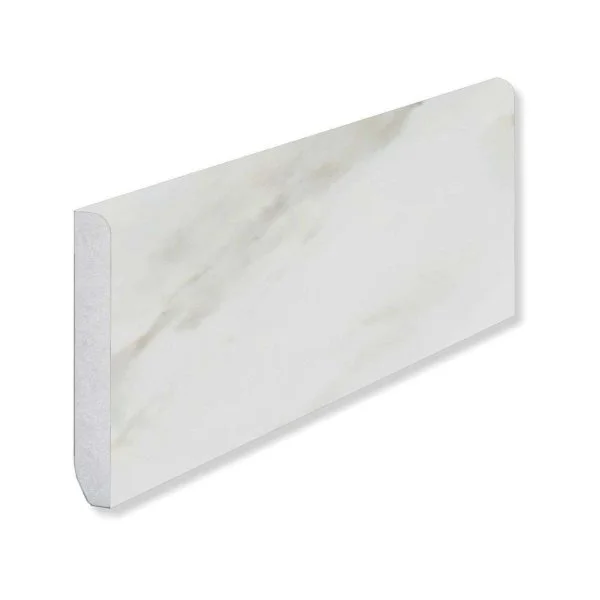 Кварцевый плинтус Fargo 6089-1 Белый Мрамор 80х11х2200 мм в Оренбурге