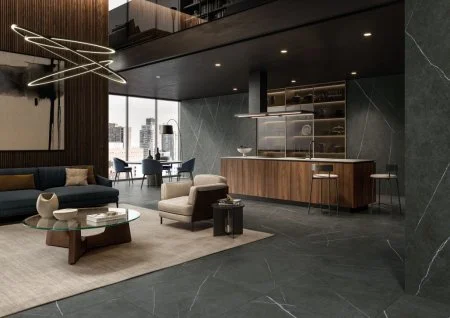 Керамогранит Italon Метрополис Империал Блэк 120х278 (Натуральная и Реттифицированная) в Оренбурге