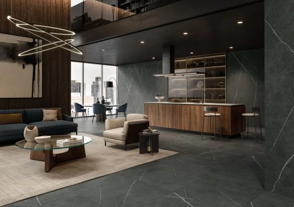 Керамогранит Italon Метрополис Империал Блэк 120х278 (Натуральная и Реттифицированная) в Оренбурге