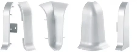 Угол наружный для плинтуса ALP-C43 Серебро (ПВХ) в Оренбурге