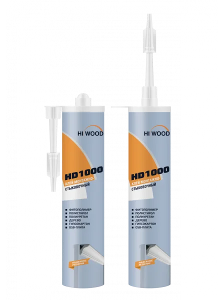 Монтажно-стыковочный клей HiWood HD1000 Белый 280 ml в Оренбурге