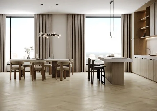 Паркетная доска Quartz Parquet Английская Ёлка Дуб Испанский 33-404 в Оренбурге