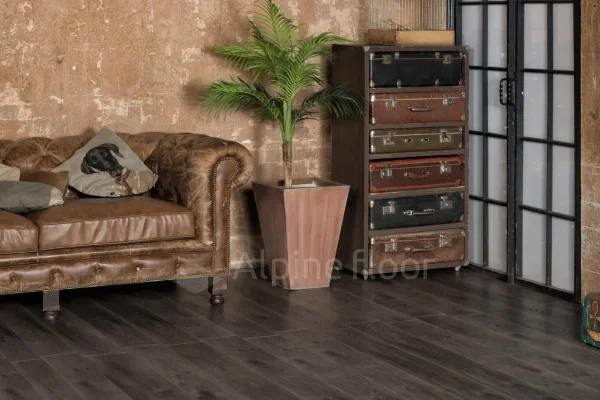 Кварц-виниловая плитка Alpine Floor Premium XL Дуб Торфяной ЕСО 7-11, 8 мм. 43 класс в Оренбурге