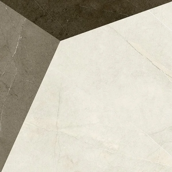 Керамогранит Coliseum Фьямма Уайт Вставка Фрэйм 60х60 (Натуральный и Реттифицированный) в Оренбурге