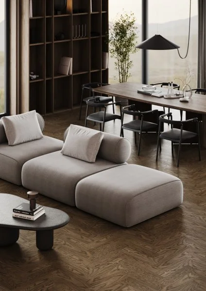 Паркетная доска Quartz Parquet Штучный паркет Дуб Брауни 44-413 в Оренбурге