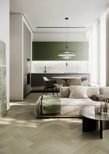 Паркетная доска Quartz Parquet Штучный паркет Дуб Лунный 44-1258-08 в Оренбурге