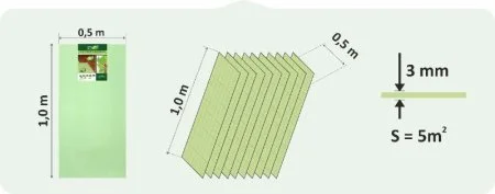 Подложка Солид 3мм листовая (5м2) в Оренбурге