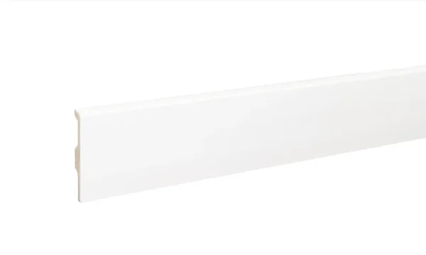 Плинтус дюрополимерный Bonkeel 01 Белый (80х14х2000 мм) в Оренбурге