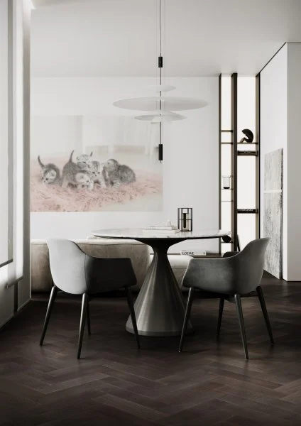 Паркетная доска Quartz Parquet Штучный паркет Дуб Смоляной 44-1258-01 в Оренбурге