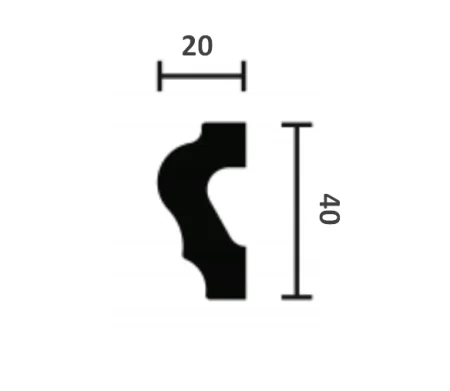 Молдинг NMC Wallstyl WL2 (40х20х2000 мм) в Оренбурге