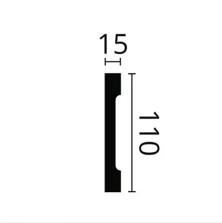 Плинтус NMC Wallstyl FD2S (110х15х2000 мм) в Оренбурге