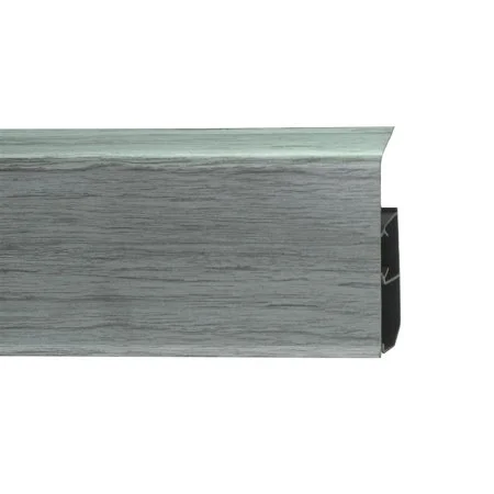 Пластиковый плинтус Royce №333 Серебристый Жемчуг (80х24х2200мм) в Оренбурге