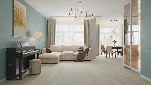 Каменно-полимерная плитка Alpine Floor Solo Plus Модерато ЕСО 14-1101, 4 мм, 43 класс в Оренбурге