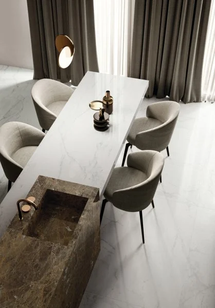 Керамогранит Italon Шарм Делюкс Бьянко Микеланджело 60х120 (Паттинированная и реттифицированная) в Оренбурге