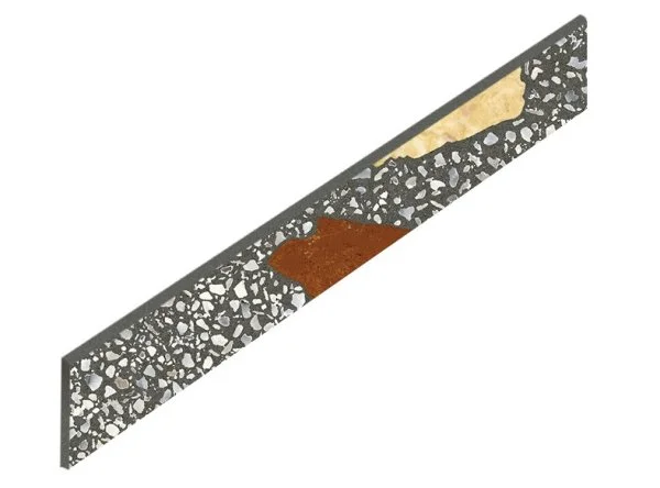 Керамогранит Coliseum Палладио Блэк Плинтус (Натуральный, 7,2х60) в Оренбурге