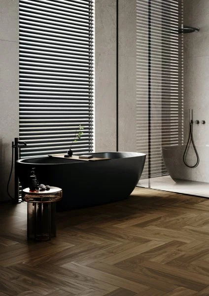 Паркетная доска Quartz Parquet Английская Ёлка Орех Американский 33-400-29 в Оренбурге