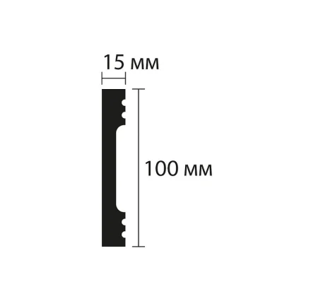 Плинтус NMC Wallstyl FD10 (100х15х2000 мм) в Оренбурге