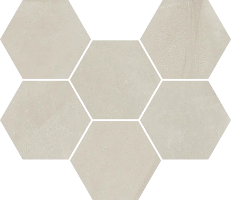 Керамогранит Italon Континуум Пьюр Мозаика Гексагон (Натуральная 25х29) в Оренбурге