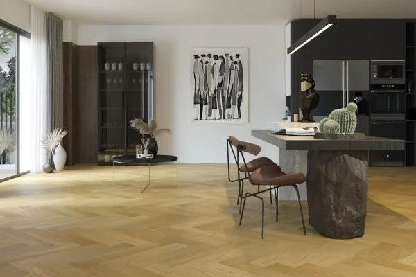 Паркетная доска Quartz Parquet Английская Ёлка Дуб Медовый Раф 33-463 в Оренбурге