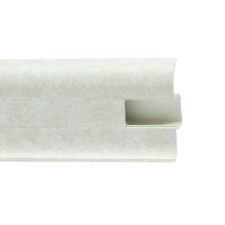 Пластиковый плинтус Royce №860 Белый Кварц (58х22х2200мм) в Оренбурге