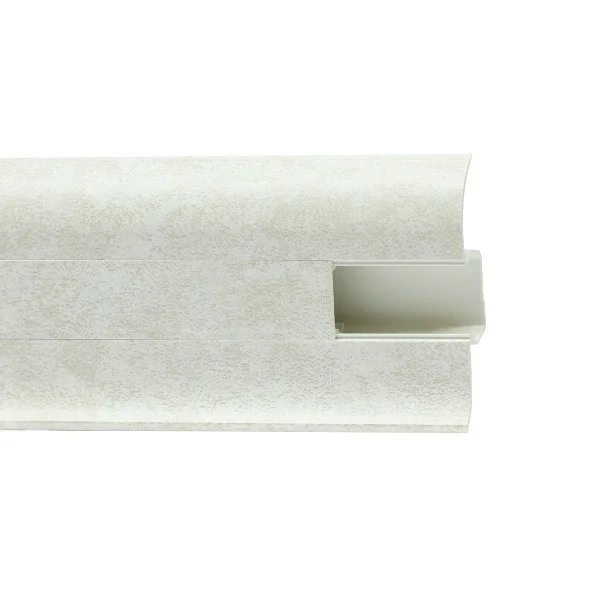 Пластиковый плинтус Royce №860 Белый Кварц (58х22х2200мм) в Оренбурге