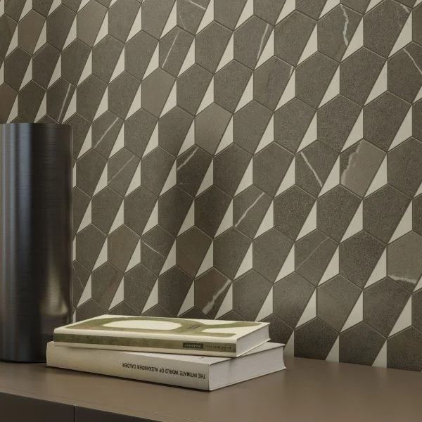 Керамогранит Italon Метрополис Мозаика Гексакон Ворм 25.4x31 (Натуральная) в Оренбурге