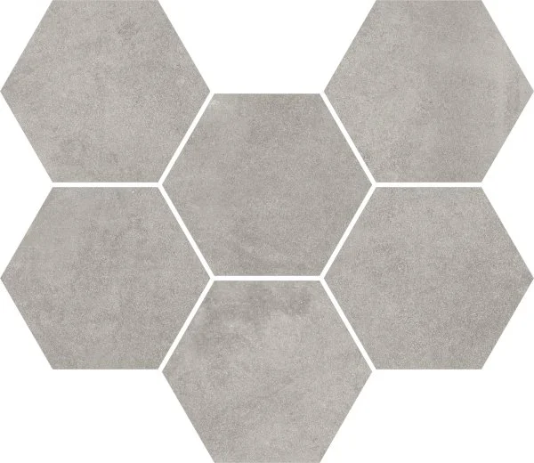 Керамогранит Coliseum Экспо Грэй Мозаика Гексагон (Натуральная, 25х29) в Оренбурге